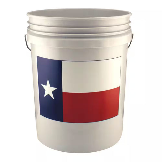 5 Gallon Texas Flag Bucket with Foam Grip (60-Pack)