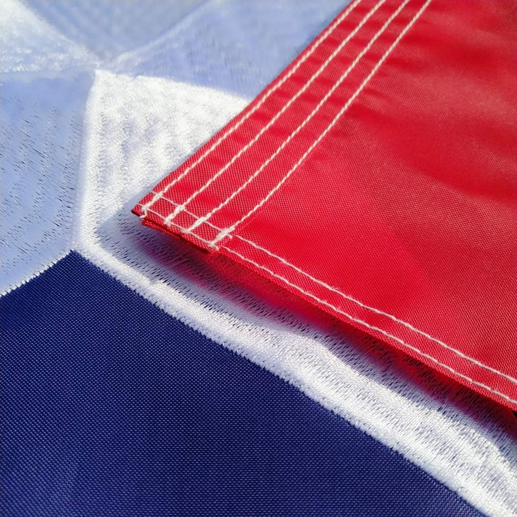Embroidered Texas State Flag 4X6 Ft - Embroidered Stars, Heavy Duty Nylon, Sewn Stripes, Brass Grommets and . Waterproof UV Protected. All Weather American Texas Flags Banner Great for Ondoor and Intdoor Decor